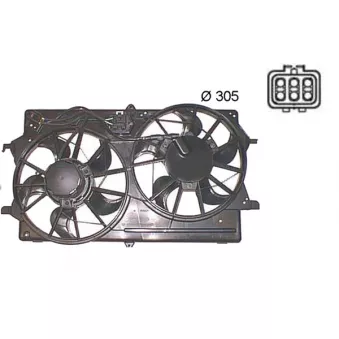 Ventilateur, refroidissement du moteur MAHLE CFF 375 000S