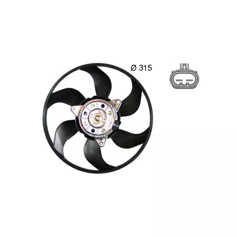 Ventilateur, refroidissement du moteur MAHLE CFF 382 000S