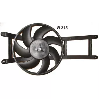 Ventilateur, refroidissement du moteur MAHLE CFF 384 000S