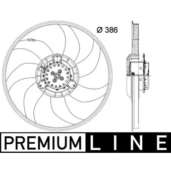 Ventilateur, refroidissement du moteur MAHLE CFF 399 000P