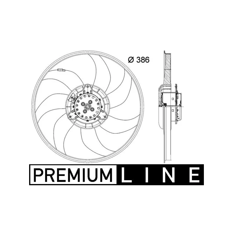 Ventilateur, refroidissement du moteur MAHLE CFF 399 000P