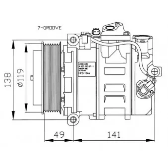 Compresseur, climatisation NRF 32215G