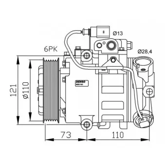 Compresseur, climatisation NRF 32225G