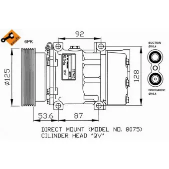 Compresseur, climatisation NRF 32226G