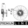 Ventilateur, refroidissement du moteur MAHLE CFF 471 000P - Visuel 2