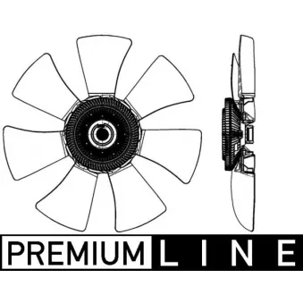 Ventilateur, refroidissement du moteur MAHLE CFF 491 000P