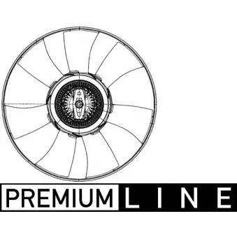 Ventilateur, refroidissement du moteur MAHLE CFF 500 000P