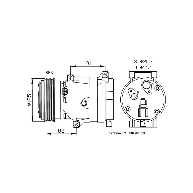 Compresseur, climatisation NRF 32231G