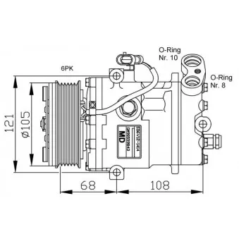 Compresseur, climatisation NRF 32232G