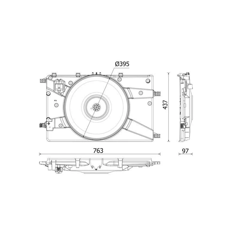 Ventilateur, refroidissement du moteur MAHLE CFF 546 000P