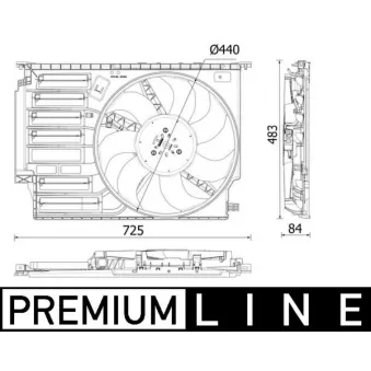 Ventilateur, refroidissement du moteur MAHLE