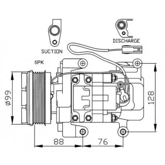 Compresseur, climatisation NRF 32234G