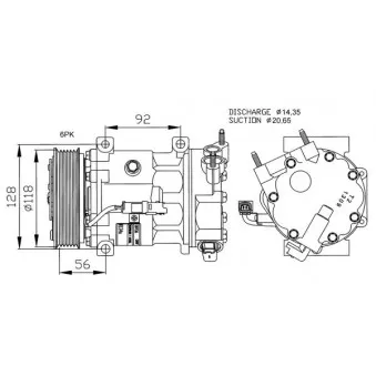 Compresseur, climatisation NRF 32240G