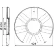 Roue du souffleur, refroidissementdu moteur MAHLE CFW 39 000P - Visuel 2