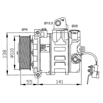 Compresseur, climatisation NRF 32246G