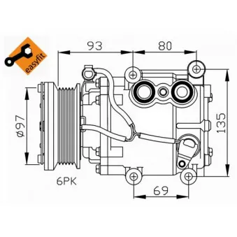 Compresseur, climatisation NRF 32247G
