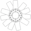 Roue du souffleur, refroidissementdu moteur MAHLE CFW 78 000P - Visuel 2