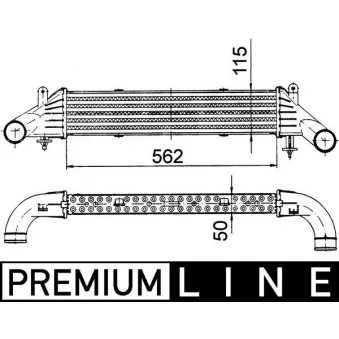 Intercooler, échangeur MAHLE CI 107 000P