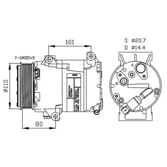 Compresseur, climatisation NRF 32252G