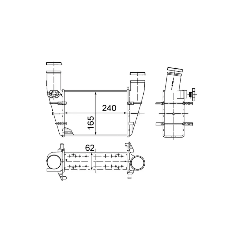 Intercooler, échangeur MAHLE CI 130 000S