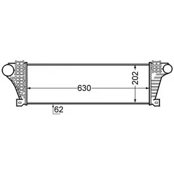 Intercooler, échangeur MAHLE CI 132 000S