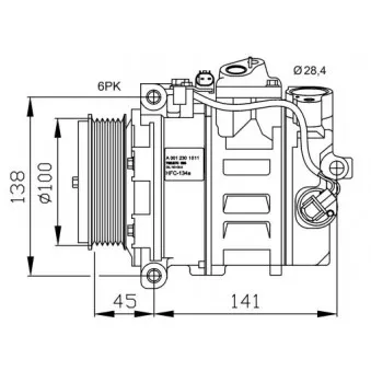 Compresseur, climatisation NRF 32256G