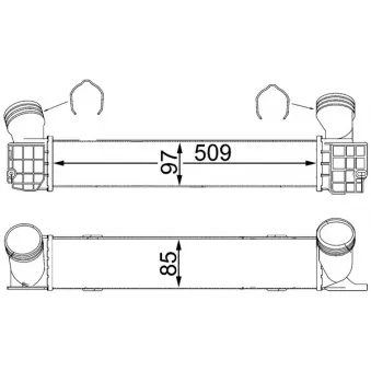 Intercooler, échangeur MAHLE CI 146 000S
