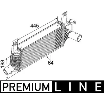 Intercooler, échangeur MAHLE CI 159 000P