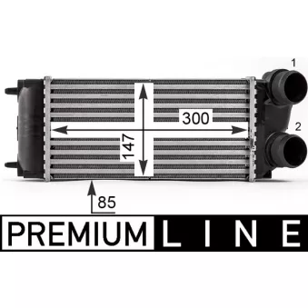 Intercooler, échangeur MAHLE CI 16 000P