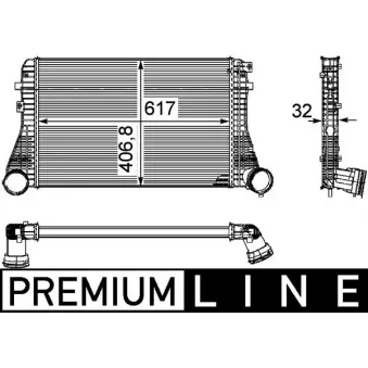 Intercooler, échangeur MAHLE CI 161 000P
