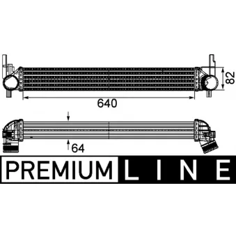 Intercooler, échangeur MAHLE CI 165 000P