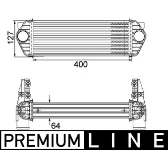 Intercooler, échangeur MAHLE CI 168 000P