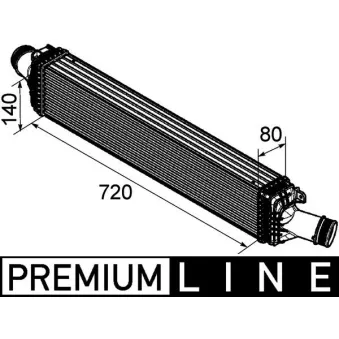 Intercooler, échangeur MAHLE CI 169 000P