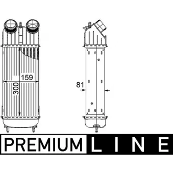 Intercooler, échangeur MAHLE CI 172 000P