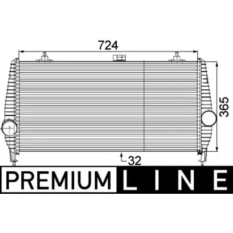 Intercooler, échangeur MAHLE CI 173 000P