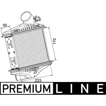 Intercooler, échangeur MAHLE CI 174 000P