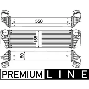 Intercooler, échangeur MAHLE CI 183 000P