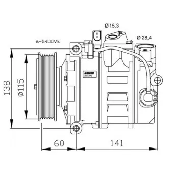 Compresseur, climatisation NRF 32262G