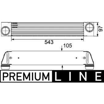 Intercooler, échangeur MAHLE CI 189 000P