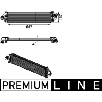 Intercooler, échangeur MAHLE CI 190 000P