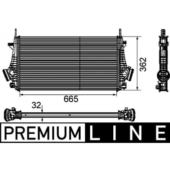Intercooler, échangeur MAHLE CI 191 000P