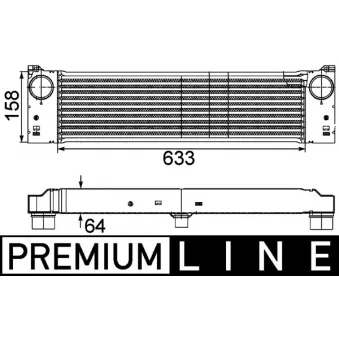 Intercooler, échangeur MAHLE CI 192 000P