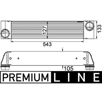 Intercooler, échangeur MAHLE CI 193 000P