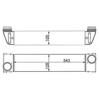 Intercooler, échangeur MAHLE CI 193 000S