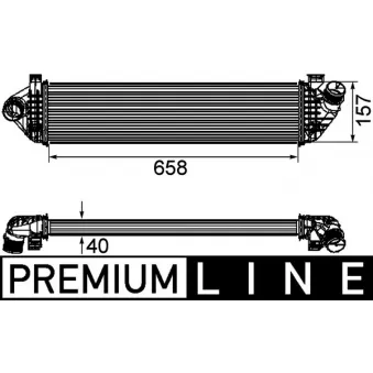 Intercooler, échangeur MAHLE CI 198 000P