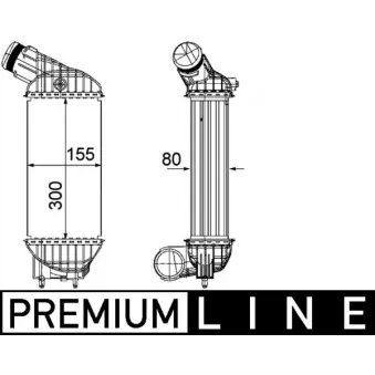 Intercooler, échangeur MAHLE CI 199 000P