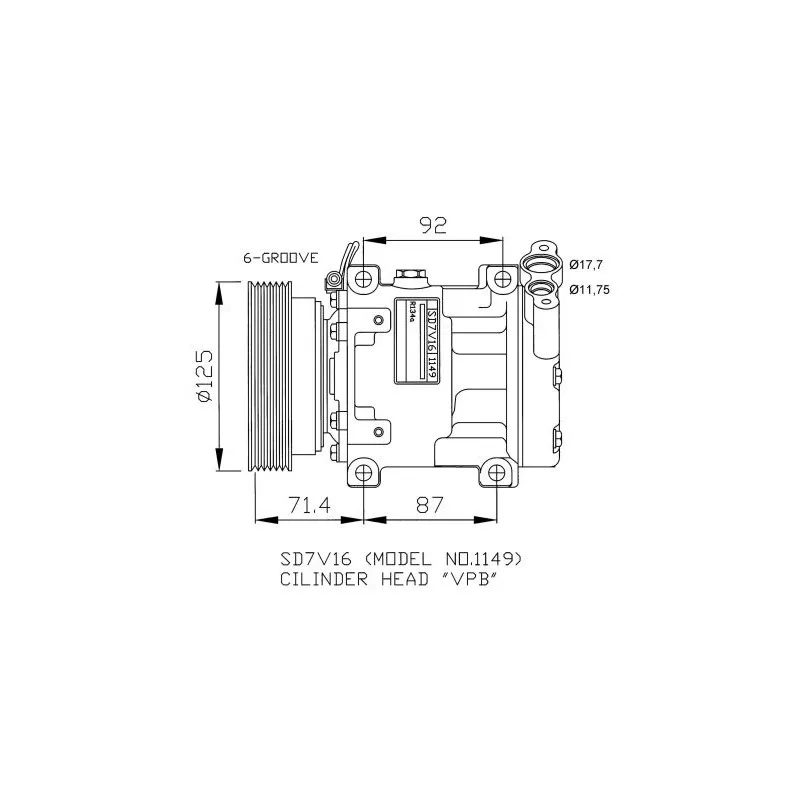 Compresseur, climatisation NRF 32267G