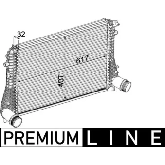 Intercooler, échangeur MAHLE CI 207 000P