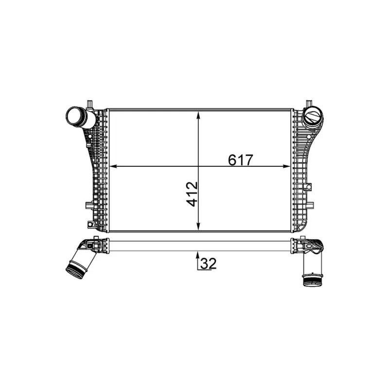 Intercooler, échangeur MAHLE CI 207 000S