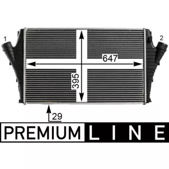 Intercooler, échangeur MAHLE CI 21 000P